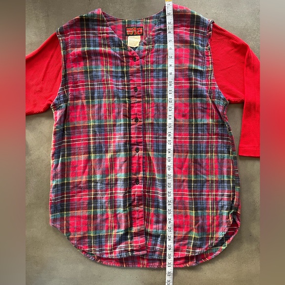 Vintage Grunge Flannel Top| 1990 Style| SZ LARGE - Picture 3 of 6